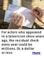 Actor royalty payments can range from nothing (like with the stars of ''The Brady Bunch'') to millions (like with the stars of ''Friends'') from show reruns. Payment amount depends on several factors. Residuals are based on formulas that take into account such things as the contract in place during the production, the time spent on the production, the production type, and the market where the product appears, whether it be television, video or DVD, pay television, or basic cable. 